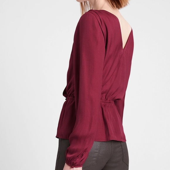 Banana Republic | Green Peplum Top NWT - Picture 3 of 8